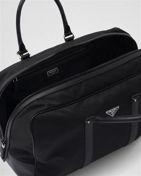 prada nylon and saffiano leather duffle bag|authentic prada saffiano.